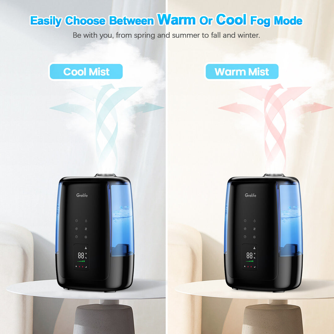 Grelife Humidifiers for Bedroom