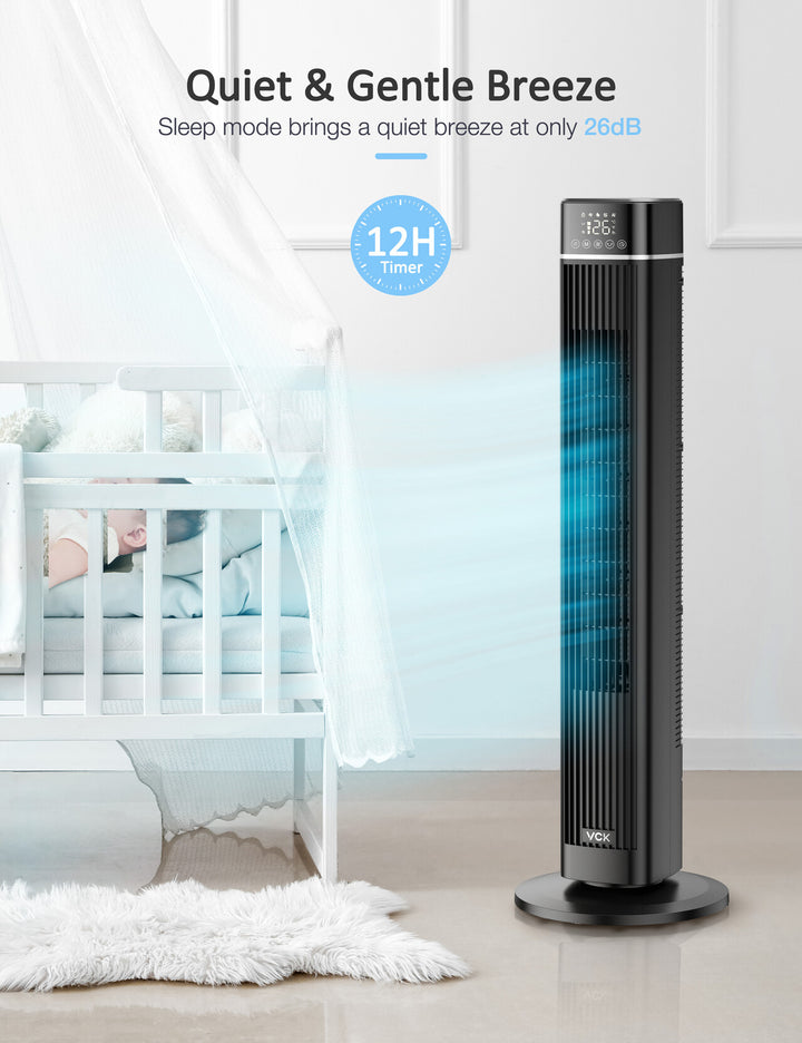 VCK 40" Cooling Floor Fan for Bedroom